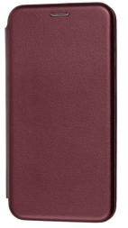 Чехол-книжка Xiaomi Pocophone M5 Fashion Case боковая бордовая