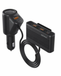 Разветвитель прикуривателя Eplutus fc-225 12/24В 1 гнезда + 3 USB/2 T-C