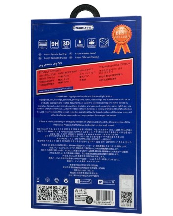 Защитное стекло для i-Phone 11/XR 6.1&quot; Remax GL-27 3D чёрное