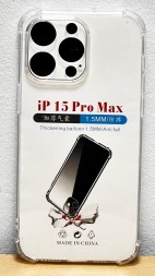 Чехол-накладка силикон 1.5мм i-Phone 15 Pro Max 6.7&quot; прозрачный