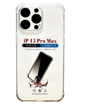 Чехол-накладка силикон 1.5мм i-Phone 15 Pro Max 6.7&quot; прозрачный