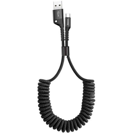 Usb Кабель-зарядка TYPE-C Baseus Elastic 2A 1м CATSR-01 черный