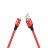 Usb Кабель-зарядка Lightning Hoco X14 Times speed 2A 2м в тканевой оплетке красный