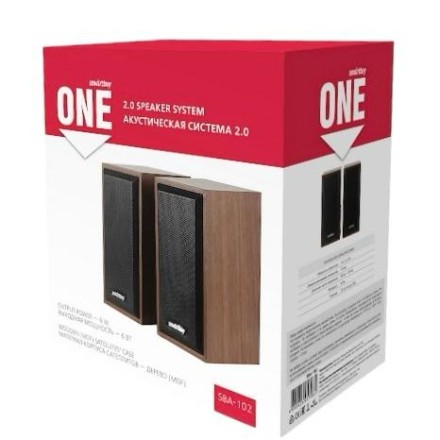 Акустическая система 2.0 Smartbuy One (SBA-102) 2х3Вт дерево корчневая