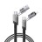 USB/USB-C Кабель-зарядка Remax RC-C189 3в1 Lightning/Type-C 1м 65W черный