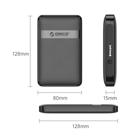Внешний корпус для HDD/SSD 2.5&quot; Orico 2577U3-V1 USB3.2 Micro-B черный