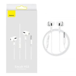 Стереонаушники с микрофоном Baseus Encok H18 NGCR030002 белые