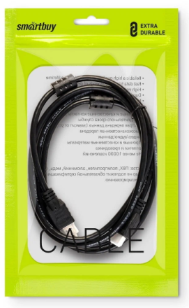 АудиоВидео кабель Smartbuy HDMI - HDMI ver.2.0 A-M/A-M, 2  фильтра, 2 м (K-352-20-2)/20