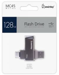 3.0 USB/USB-C флеш накопитель Smartbuy 128GB MC45 Phantom (SB128GBMC45) серый