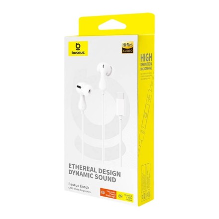 Стереонаушники с микрофоном Baseus Encok CZ20 (A00171400113-00) Type-C белые