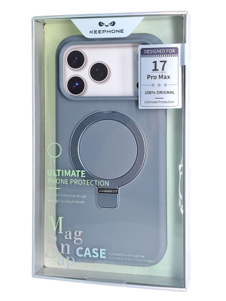 Накладка для i-Phone 17 Pro Max Keephone Magi Pro MagSnap серый