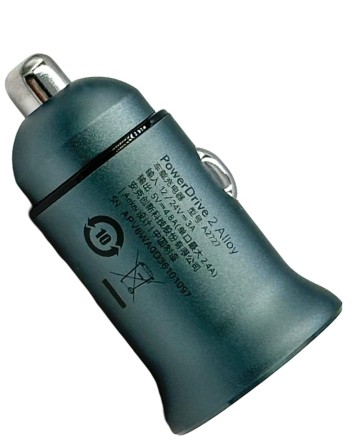 Автомобильное зар. устр. Anker A2727 24W 2USB черное
