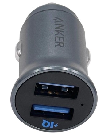 Автомобильное зар. устр. Anker A2727 24W 2USB черное