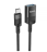 Кабель-удлинитель HOCO U107 Type-C (папа) - USB2.0 (мама) 1.2м черный