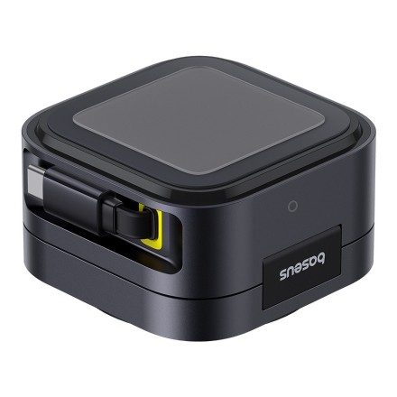 Беспроводное зарядное устройство 2в1 Baseus PicoGo Series Qi2 67W (P10276800123-00) черное