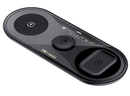 Беспроводное зарядное устройство 3in1 смартфон/Watch/AirPods Remax RP-W61 15Вт черное