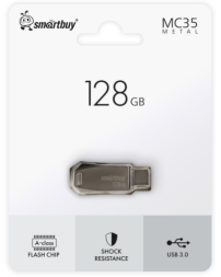 3.0 USB/USB-C флеш накопитель Smartbuy 128GB MC35 Phantom (SB128GBMC35) серый