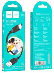 Usb Кабель-зарядка Type-C на Type-C Hoco X90 3A 1м чёрный