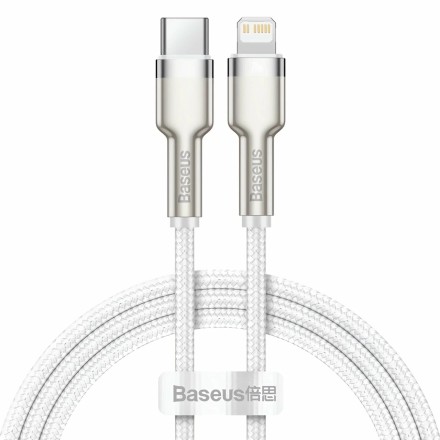 Кабель-зарядка Type-C на Lighting Baseus Cafule 20W 2м (CATLJK-B02) белый