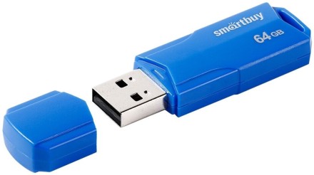 USB флеш накопитель Smartbuy 64GB Clue Blue (SB64GBCLU-BU)