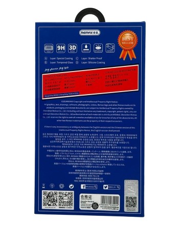 Защитное стекло для i-Phone 16 Plus 6.7&quot; Remax GL-27 3D чёрное