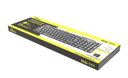 Клавиатура проводная Ritmix RKB-111 черная