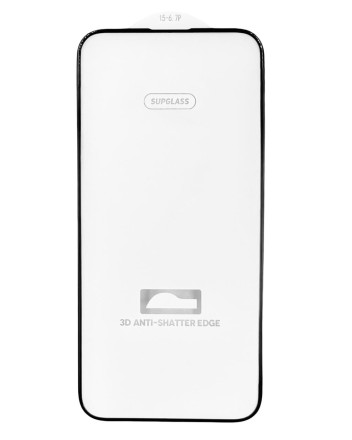 Защитное стекло для i-Phone 15 Pro Max Supglass SG-08 Nano Edge чёрное