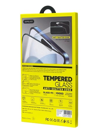 Защитное стекло для i-Phone 15 Pro Max Supglass SG-08 Nano Edge чёрное