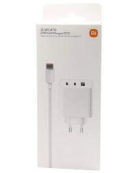 Сетевое зарядное устройство Xiaomi MI 1USB/1C 67W с проводом TC-TC (MDY-10-EX) в упаковке белое