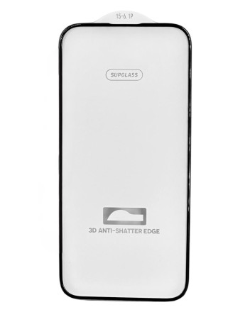 Защитное стекло для i-Phone 15 Pro Supglass SG-08 Nano Edge чёрное