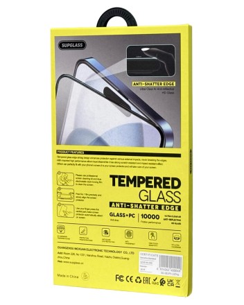 Защитное стекло для i-Phone 15 Pro Supglass SG-08 Nano Edge чёрное