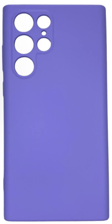 Накладка для Samsung Galaxy S22 Ultra Silicone cover без логотипа лаванда