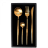 Набор столовых приборов Xiaomi Maison Maxx Modern Flatware Set (4 предмета) золотой