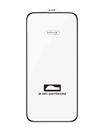 Защитное стекло для i-Phone 16 Pro Max Supglass SG-08 Nano Edge чёрное