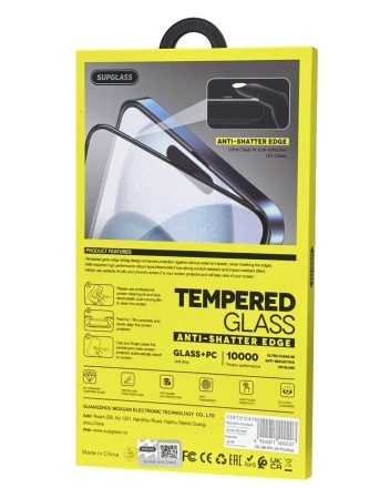 Защитное стекло для i-Phone 16 Pro Max Supglass SG-08 Nano Edge чёрное