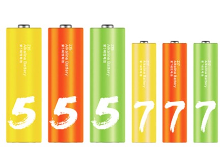 Батарейки Xiaomi ZMI Rainbow ZI5 тип AA 12 шт. + ZI7 тип AAA  12 шт цветные