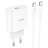 Сетевое зарядное устройство Hoco C94A с шнуром Type-C на Type-C 1C 20W белое