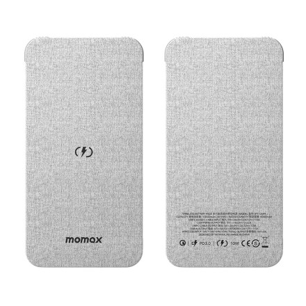 Powerbank с беспроводной зарядкой Momax Q. Power7 10000mAh IP112MFIA серый
