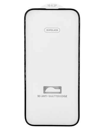 Защитное стекло для i-Phone 16 Pro Supglass SG-08 Nano Edge чёрное