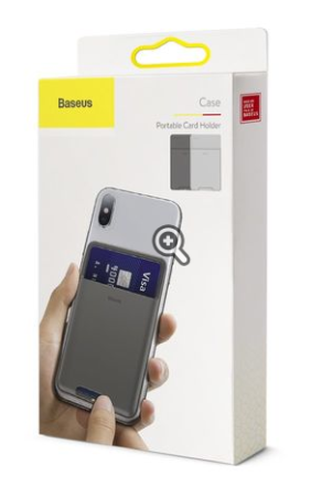 Силиконовый чехол для карт Baseus ACKD-A0G темно-серый