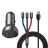 Автомобильное заряд. устр. Baseus Digital Display 2USB 2.4A с каб. 3в1 TZCCBX-0G серое