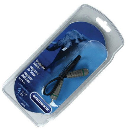 Аудиокабель AUX 2.5мм (папа) на 3.5мм (мама) 20см в блистере