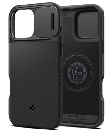 Накладка для i-Phone 16 Pro 6.3&quot; Spigen Optik Armor MagSafe (ACS08149) черный