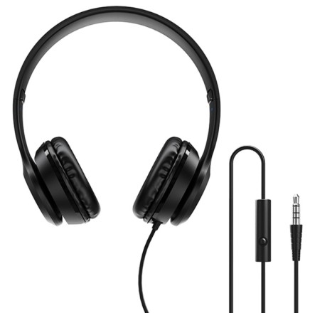 Стереонаушники Полноразмерные Borofone BO5 Star sound 1.2м чёрные