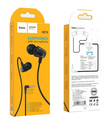 Стереонаушники Hoco M79 с микрофоном черные