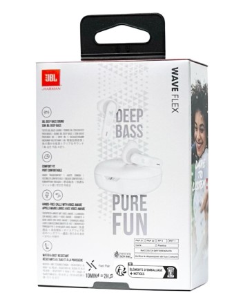 Беспроводные наушники TWS JBL Wave Flex белая