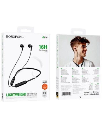 Беспроводные наушники для спорта TWS Borofone BE70 черные
