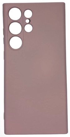 Накладка для Samsung Galaxy S23 Ultra Silicone cover без логотипа пудро