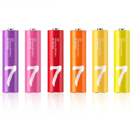Батарейки Xiaomi ZMI Rainbow ZI7 тип AAA 24 шт цветные