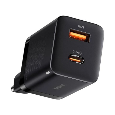 Сетевое зарядно устройство Baseus Super Si Quick Charger 1USB/1C 30W EU (CCSUPP-E01) черное